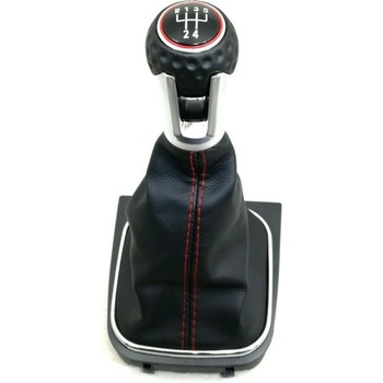 Топка с маншон червен шев 5 скорости Volkswagen Golf MK5, MK6, Jetta, EOS, Scirocco