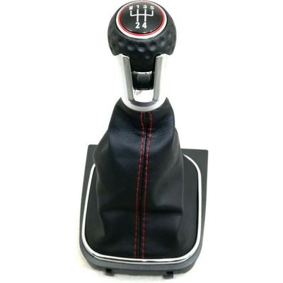 Топка с маншон червен шев 5 скорости Volkswagen Golf MK5, MK6, Jetta, EOS, Scirocco
