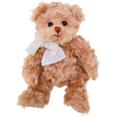 medvídek Little Daniel s bílou mašlí hnědý 25 cm