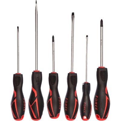 FORCE Комплект отвертки Force - 3 mm, 4 mm, 5.5 mm, 6.5 mm, PH1, PH2 (JN31680)