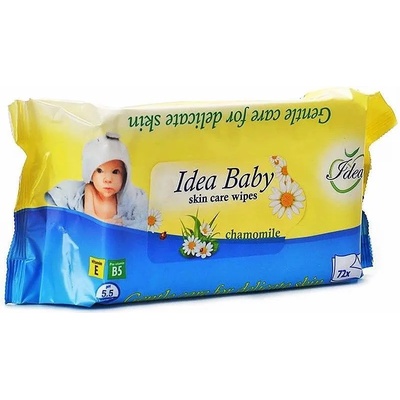 Idea Baby Мокри кърпички Idea Baby - Лайка, 72 броя
