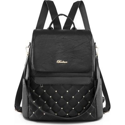 DELIS Дамска раница, Elanor GT2636, против кражба, черна (GT2636)