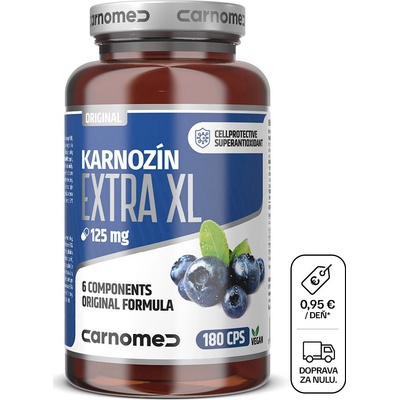CarnoMed Karnozín EXTRA XL 180 kapsúl