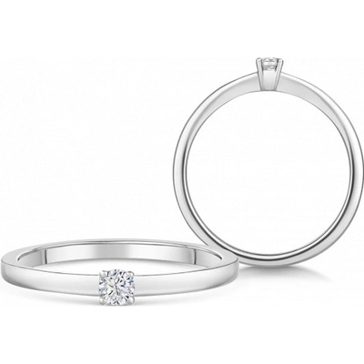 Sofia Diamonds zlatý zásnubní prsten s diamantem BDRB00062WG