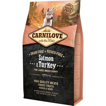 Carnilove Dog Salmon & Turkey LB Puppies 4 kg