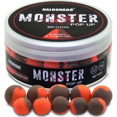 Haldorádó Plávajúce Boilie Pop-Up Method Monster 30 g 9 + 11 mm N-Butyric Krab