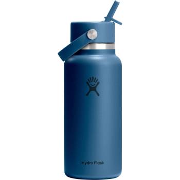 Hydro Flask Бутилка за вода Hydro flask Wide Flex Straw Cap Water bottle - Harbor Blue - размер 946 ml (533-1817-1911)