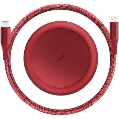 Uniq Uniq Kabel MFI Halo USB-C към Lightning кабел, 18W, 1.2m, червен (Uni000007-0)