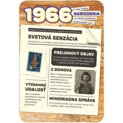Blahoželanie 1966 - slovensky, varianta B