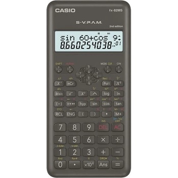 CASIO FX 82 MS 2E čierna / kalkulačka školská / s dvojriadkovým displejom (FX 82 MS 2E)