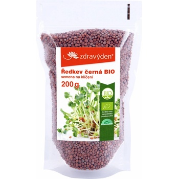 Zdravý den Reďkovka čierna BIO – semená na klíčenie 200g
