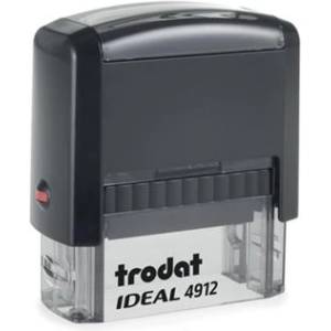 TRODAT Печат, TRODAT "Ideal 4912", черен корпус с черна подложка 4912-P2 (4912-P2)
