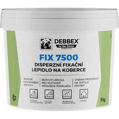 DEBBEX by Den Braven Disperzní fixační lepidlo na koberce FIX 7500 5 kg