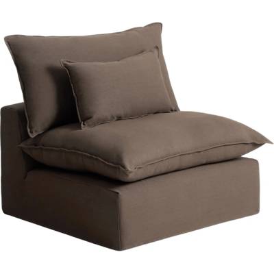 Kave Home Anarela 110 cm Hnědé s odnímatelným potahem