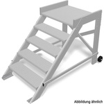 KRAUSE Мобилна алуминиева стълба Krause, 1x5, с платформа, наклон 45° (07810366) (07810366)