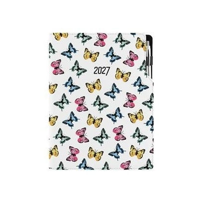 Design A4 denní 2027 Motýli barevní