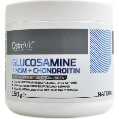 Ostrovit Glukozamín + msm + chondroitín prášok 150g prírodný