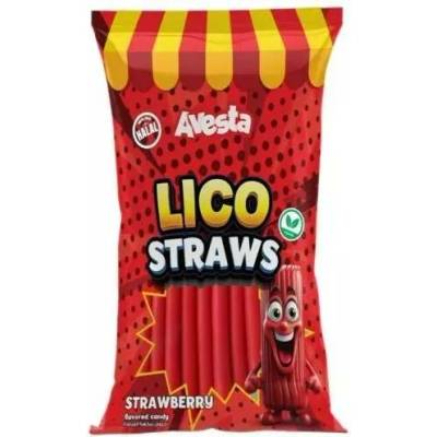 Avesta želé lico straws strawberry 12 x 70 g