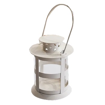 Image 1 of Chef`n Cn-Декоративен фенер бял wy 5012-М-w 20 СМ 7855--3 (0198407)