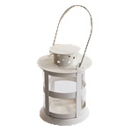 Chef`n Cn-Декоративен фенер бял wy 5012-М-w 20 СМ 7855--3 (0198407)