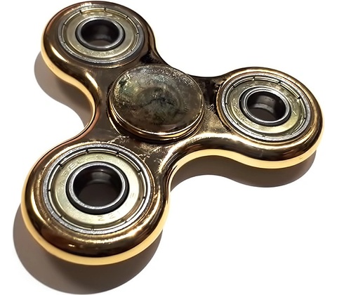 Fidget Spinner kov zlatý