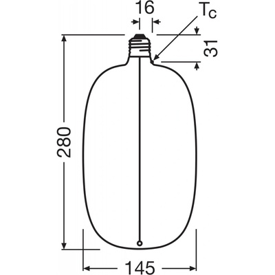 OSRAM LED Big Elipse Oval E27 4,8W 818 Žiarovka hnedá tmavá 4058075836402