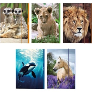 Herlitz Animals A3 картонена папка с гумичка 00276887 (00276887)