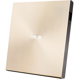 ASUS ZenDrive U9M USB-C external Ultra SLIM DVD burner (incl. USB-C cable, burning software & Nero backup app), for Apple MacBooks and Windows PCs/notebooks, USB 2.0, gold - 90DD02A5-M29000 (90DD02A5-M2900