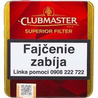 Clubmaster Superior Mini Red Filter 20 ks