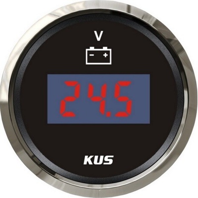 KUS Voltmeter digitálny 8-32 V čierny 52 mm