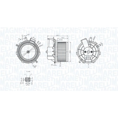 vnitřní ventilátor MAGNETI MARELLI 069412236010