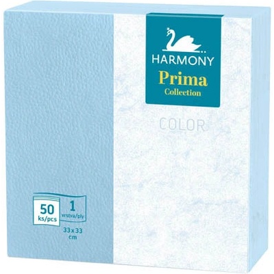 Harmony Color papírové ubrousky modré 1V 50ks 31929 33x33cm