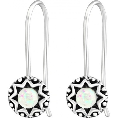 Prošperk stříbrné náušnice s Opálem S4669