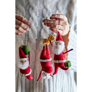 Bloomingville Комплект висулки Коледна елха вълнена 3-pack Giles (82072876)