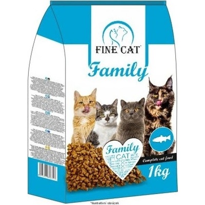 FINE CAT Family granule pro kočky s RYBOU 1 kg