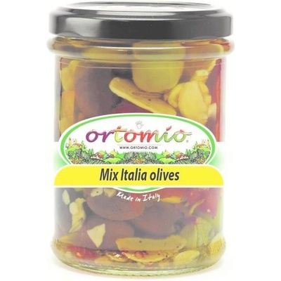 Ortomio Marinované olivy Mix Italia 314 ml