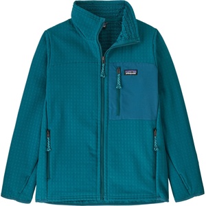 Patagonia Детско поларено яке Patagonia Kid's R2 Techface Jacket Fleece jacket - Glacial Blue (703-8012-0214)