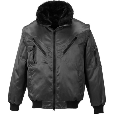 Portwest PJ10 Pilotná bomber bunda čierna