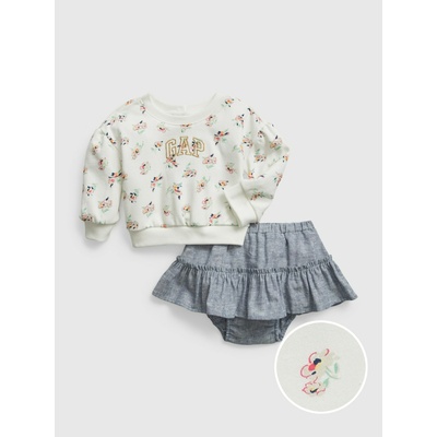 GAP Baby комплект с логото от ленено смесване GAP GAP | Byal | Момичешки | 50-62