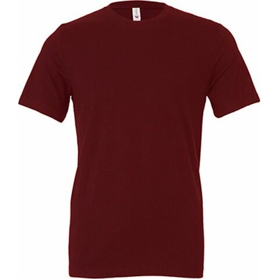Bella+Canvas Vypasovné měkčené tričko v střihu maroon CV3001 fialová