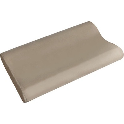 Bellatex Anatomický polštář z líné pěny Kávový jersey 60x33