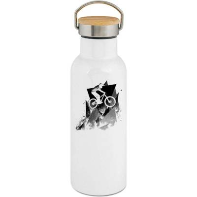 123TRIKO termoska Abstraktní horské kolo, V2, černý potisk 500 ml rybaření