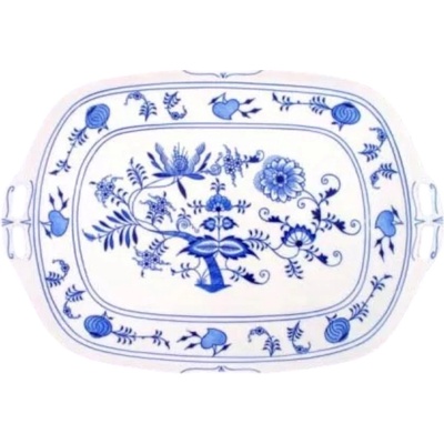 Cibulák Podnos štvorhranný 48cm Originálny Český Porcelán Dubí