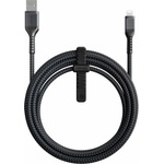 Nomad Здрав кабел с въжена оплетка за устройства с Lightning порт (300 см) - Nomad Rugged USB-A to Lightning Cable (черен) (NM01A11B00)