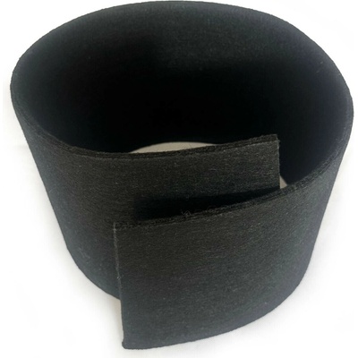 Technický filc 10 mm, 1300 g/m², barva Černá, šířka 100 cm