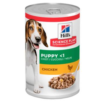 Hill's Hills Science Plan Puppy Chicken - За подрастващи кученца от всички породи с пиле 370gr