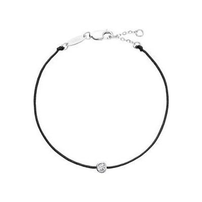 Pavona Černý proti uhranutí s kulatým zirkonem 13005.3