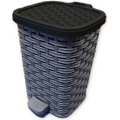Dunya RATTAN 26 L s pedálem a vědrem s rukojetí - sivá - 37-01054-st