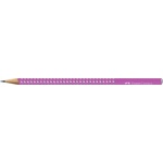 Faber-Castell Графитен молив, B, триъгълен, FABER-CASTELL "Sparkle Aurora", фуксия (118291)