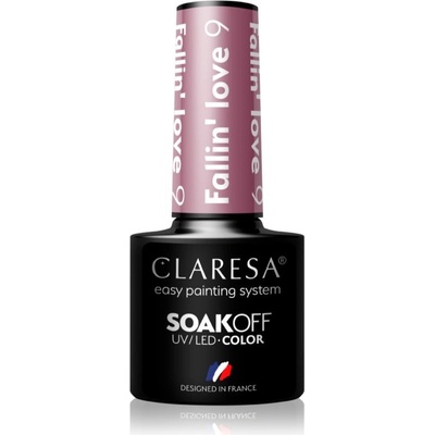 Claresa SoakOff UV/LED Color Fallin' Love gelový lak na nehty odstín 9 5 g
